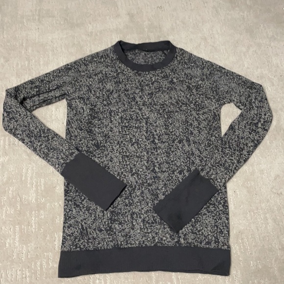 lululemon sz8 black/white Rest Less Pullover - Picture 7 of 11